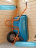 Тачка садовая, ударопрочный пластиковый кузов, 110 л, 180 кг, одноколесная, пневматическое колесо, GRINDA GP-21 422408 — фото 4