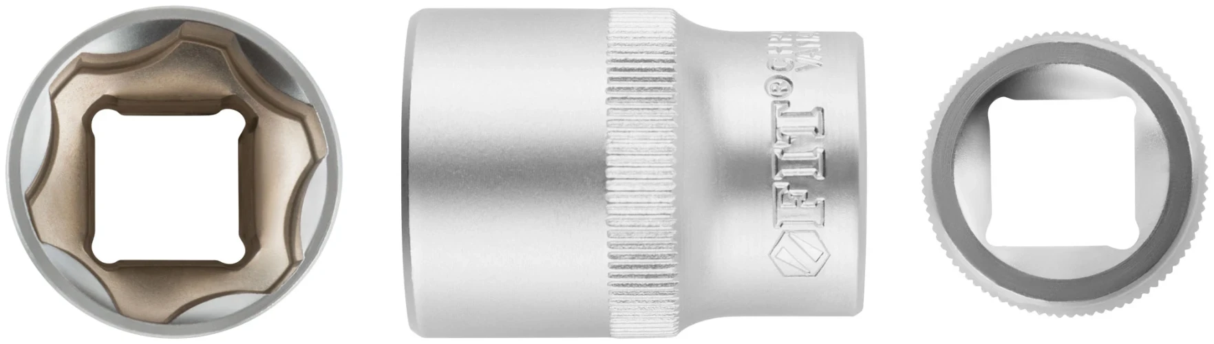 Головка 6-гранная CrV 1/2" 21 мм FIT 62051 — фото 1