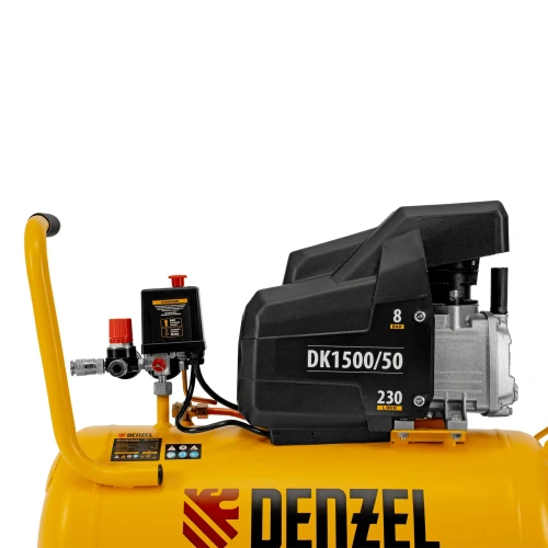 Компрессор воздушный DK1500/50, Х-PRO 1.5 кВт, 230 л/мин, 50 л Denzel 58064 — фото 14