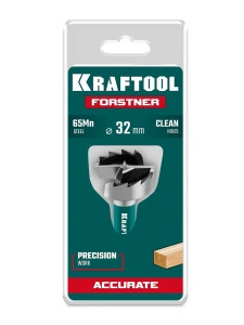 Cверло Форстнера, FORSTNER d 32 мм, KRAFTOOL 29950-32
