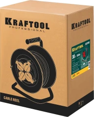 Силовой удлинитель на катушке, ПВС, 3 x 1.5 мм2, 30 м, 3500 Вт, IP44, KRAFTOOL P-315 55084-30