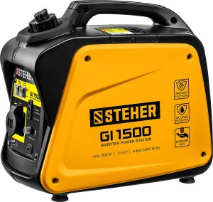 Инверторный генератор, 1200 Вт STEHER GI-1500