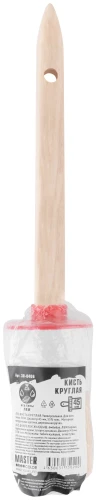 Круглая кисть, натур. щетина, 55% топс, деревянная ручка, O45 мм MASTER COLOR 30-0406 — фото 3