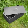 Коптильня двухъярусная большая 600 х 320 х 250 мм, 0.8 мм, с поддоном, Camping Palisad — фото 9