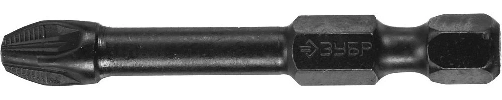 Ударные биты, 2 шт, PZ3, 50 мм, ЗУБР PZ3 26023-3-50-S2 — фото 2