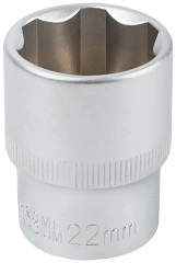 Головка 6-гранная CrV 1/2" 22 мм FIT 62052