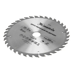 Пильный диск по дереву, 250 х 32 мм, 36 зубьев, кольцо 30/32 Matrix 73298