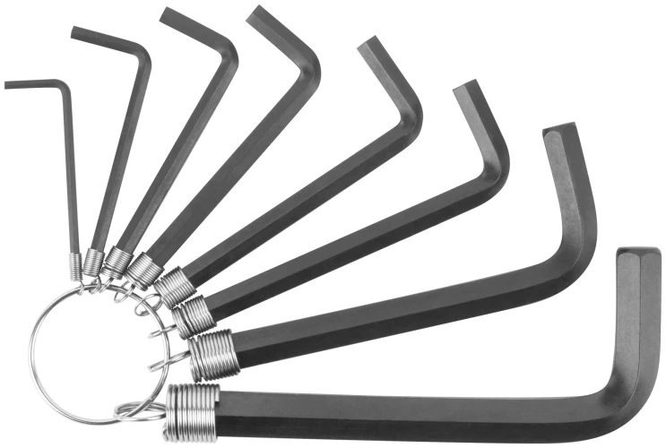 Ключи шестигранные HEX на кольце CrV 8 шт.(2-10 мм) FIT 64165 — фото 1