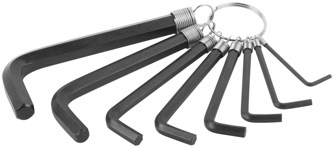 Ключи шестигранные HEX на кольце CrV 8 шт.(2-10 мм) FIT 64165 — фото 2