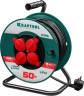 Силовой удлинитель на катушке, ПВС, 3 x 1.5 мм2, 50 м, 3500 Вт, IP44, KRAFTOOL P-315 55084-50 — фото 1