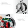 Силовой удлинитель на стальной катушке, КГ, 3 x 1.5 мм2, 30 м, 3700 Вт, IP44, KRAFTOOL K-315 55085-30_z01 — фото 4