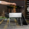 Коптильня двухъярусная 500 x 270 x 175 мм, 0.8 мм, с поддоном, на ножках, Camping Palisad 69527 — фото 11