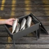 Коптильня двухъярусная 500 x 270 x 175 мм, 0.8 мм, с поддоном, на ножках, Camping Palisad 69527 — фото 13