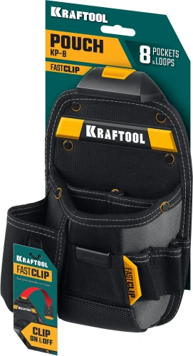 Поясная сумка с быстросъёмным креплением FastClip, 170 х 260 мм, KRAFTOOL KP-8 38776 — фото 2