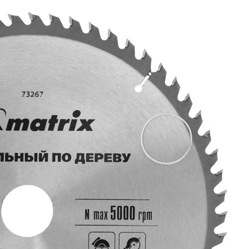 Пильный диск по дереву, 250 х 32 мм, 60 зубьев Matrix 73267 — фото 4
