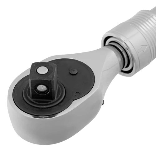 Ключ-трещотка телескопический 1/2", 305-445 мм, CrV, 72 зуба, с быстрым сбросом, хром Gross 14070 — фото 7