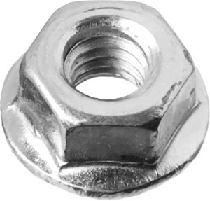 Гайка с фланцем, кл. пр. 6, M4, цинк, 5 кг, ЗУБР DIN 6923 303630-04