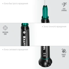 Отвертка для точных работ, KRAFTOOL Precision SL0.8 25681-0.8