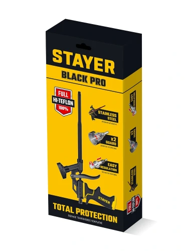 Тефлоновый пистолет для монтажной пены, STAYER BLACK PRO 06862_z03 — фото 4