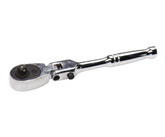 Ключ трещотка 1/4" 45 зубьев 155мм шарнирный с фикцацией JTC-3060