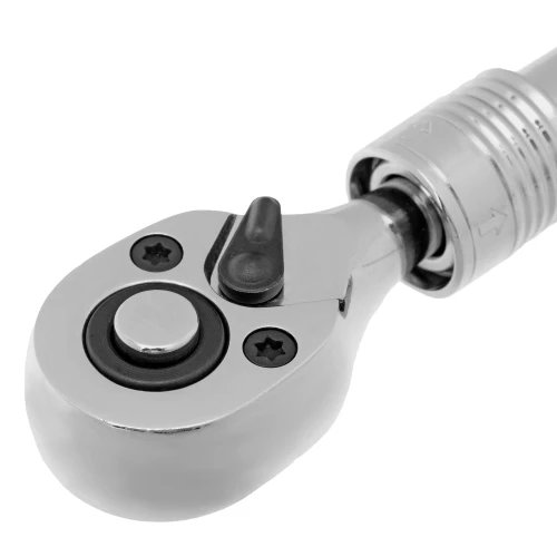 Ключ-трещотка телескопический 1/4", 150-200 мм, CrV, 72 зуба, с быстрым сбросом, хром Gross 14074 — фото 6