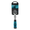 Ключ-трещотка телескопический 1/4", 150-200 мм, CrV, 72 зуба, с быстрым сбросом, хром Gross 14074 — фото 9