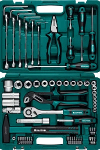 Универсальный набор инструмента, 66 предм., (1/2"+1/4"), KRAFTOOL EXTREM-66 27976-H66_z01
