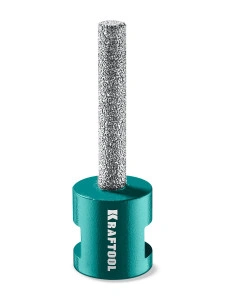 Вакуумная алмазная фреза пальчиковая, VS DIAMOND d 6 мм (М14, 50 мм), KRAFTOOL 29810-06