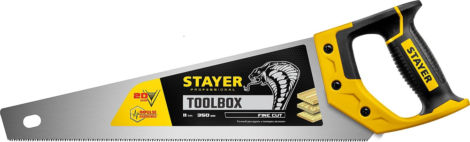 Многоцелевая ножовка, 350 мм, STAYER Cobra ToolBox 2-15091-45_z01 — фото 1
