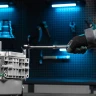 Ключ-трещотка телескопический 3/8", 215-315 мм, CrV, 72 зуба, с быстрым сбросом, хром Gross 14072 — фото 10