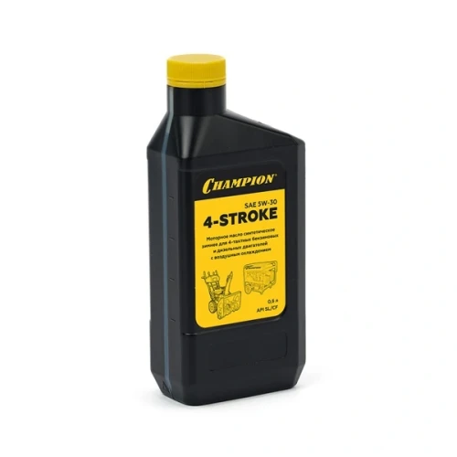Масло для 4-тактных двигателей синтетическое зимнее SAE 5W30 API SL/CF 0,6л Champion 952855 — фото 1