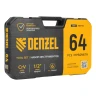 Набор инструментов, 1/2", 1/4", CrV, S2, пластиковый кейс, 64 предмета Denzel 15801 — фото 20