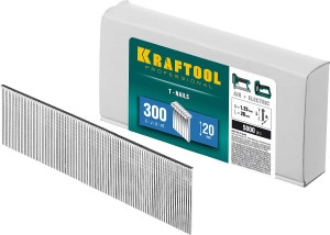 Гвозди тип 300 (47/J/ F), 20 мм, калибр 18GA. 5000 шт, KRAFTOOL 31785-20