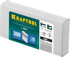 Гвозди тип 300 (47/J/ F), 20 мм, калибр 18GA. 5000 шт, KRAFTOOL 31785-20