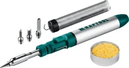 Газовый паяльник, 70 B, 30 - 70 Вт, 1300°С, горелка, фен, набор 8 в 1, KRAFTOOL SolderGas 55504-H8 — фото 1