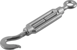 Талреп крюк-кольцо, М16, кованая натяжная муфта, 2 шт, ЗУБР DIN 1480 4-304355-16