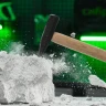 Молоток слесарный 300 г, квадратный боек, деревянная рукоятка СИБРТЕХ 10214 — фото 10