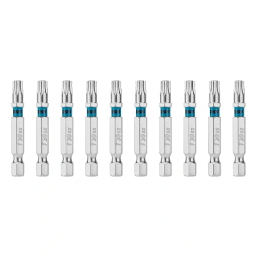 Бита Torx 30х50мм, сталь S2, шестигр., 10 шт. Gross 114072 — фото 1