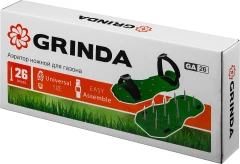 Ножной аэратор, 26 стальных шипов, длина 50 мм, для газона, GRINDA GA-26 422111