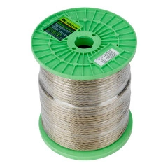 Трос металлополимерный прозрачный ПР-6.0, толщина 6.0 мм, катушка 150 метров Сибртех 47640