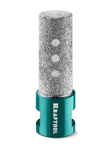 Вакуумная алмазная фреза пальчиковая, VS DIAMOND d 20 мм (М14, 50 мм), KRAFTOOL 29810-20