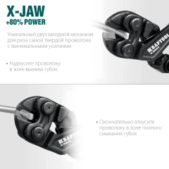 Компактный цельнокованый болторез, 200 мм, KRAFTOOL X-BOLT 23283