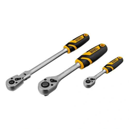 Набор инструментов, 1/2", 1/4", 3/8", CrV, S2, пластиковый кейс, 144 предмета Denzel 15805 — фото 5