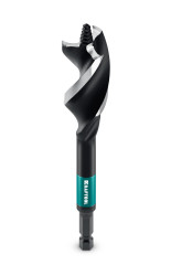 KRAFTOOL 3-Wave d18 мм, трехзаходное сверло по дереву с резьбовым центрующим острием (29513-18)